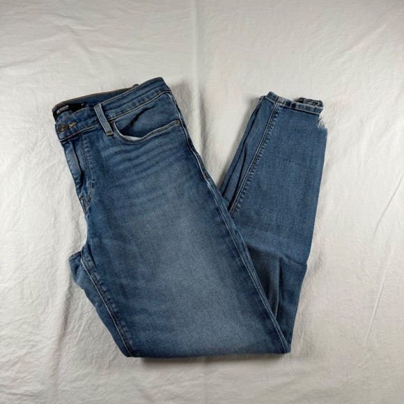 Hudson Denim - Hudson Women's Size 29 Blue Krista Super Skinny Raw Hem Jeans